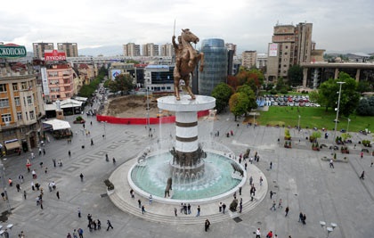 Споменикот на Василеон Александар Македонски, во Скопје - Македонија